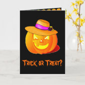 Carte d'Halloween (Fleur jaune)