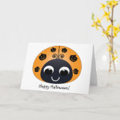 Carte d'Halloween (Fleur jaune)