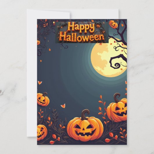carte d'Halloween (Devant)