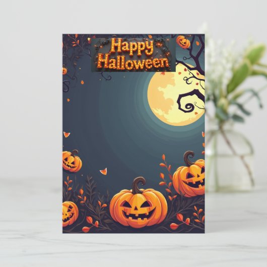 carte d'Halloween (Debout devant)