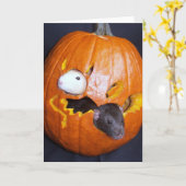 Carte d'Halloween à taux vierge (Fleur jaune)