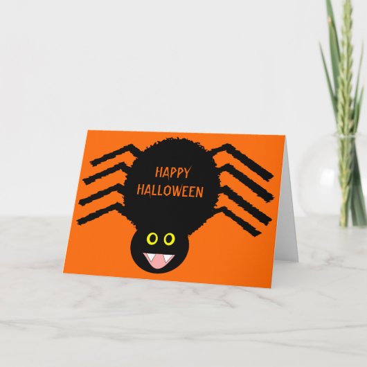 Carte d'Halloween Black Spider (Devant)