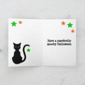 Carte d'Halloween Chat Noir (Intérieur)