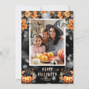 Carte d'Halloween Citrouille