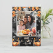 Carte d'Halloween Citrouille (Debout devant)