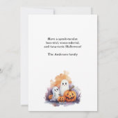 Carte d'Halloween Citrouille (Dos)