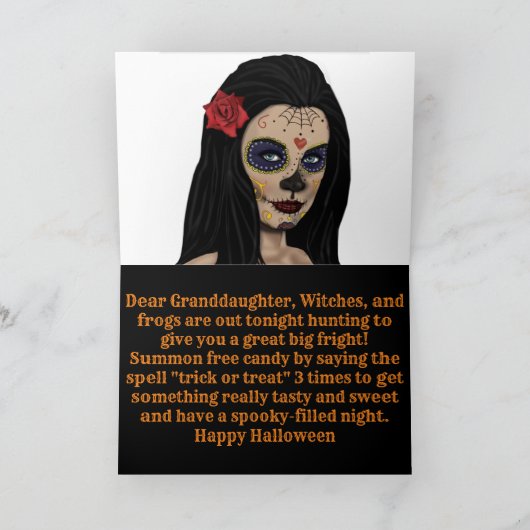 Carte d'Halloween Citrouille (Intérieur)