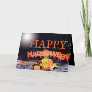 Carte d'Halloween Citrouille