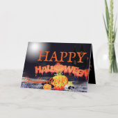 Carte d'Halloween Citrouille (Devant)