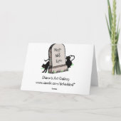 Carte d'Halloween Citrouille (Dos)