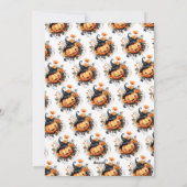 Carte d'Halloween Citrouille aquarelle (Dos)