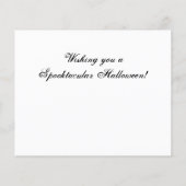 Carte d'Halloween Citrouille et Chat noir BUDGET (Dos)