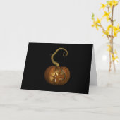 Carte d'Halloween Citrouille Haunved House (Fleur jaune)