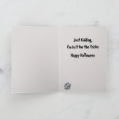 Carte d'Halloween Clown effrayant squelette poupée (Intérieur)