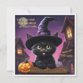 Carte d'Halloween Cute Kitten (Devant)