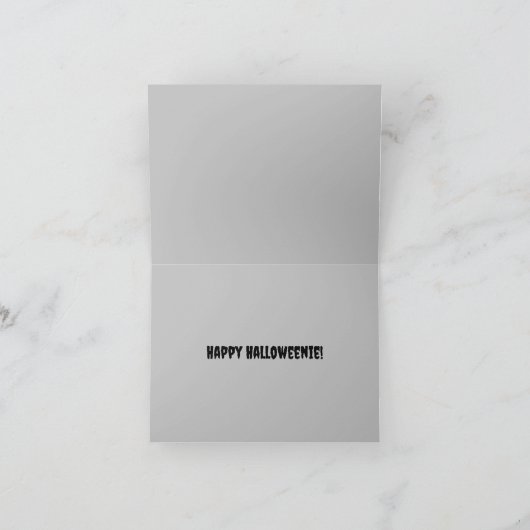 Carte d'Halloween Dachshund (Intérieur)