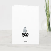 Carte d'Halloween de Border Collie Hurlement (Dos)