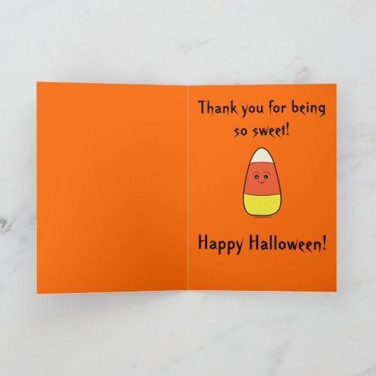 Carte d'Halloween de l'enseignant (Intérieur)