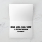 Carte d'Halloween de style appliqué (Intérieur)
