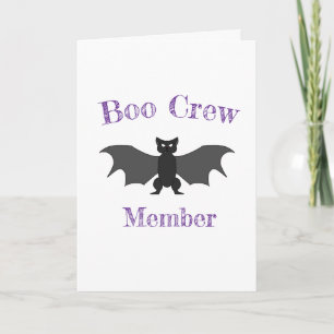 Carte d'Halloween des membres de Boo Crew