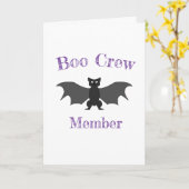 Carte d'Halloween des membres de Boo Crew (Fleur jaune)