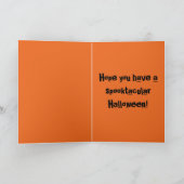 Carte d'Halloween Eerie Bats, orange (Intérieur)