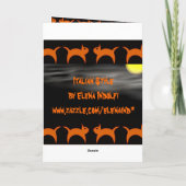 Carte d'Halloween effrayante (Dos)