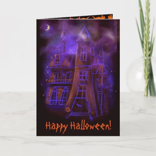 Carte d'Halloween effrayante (Devant)