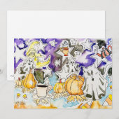 Carte d'Halloween effrayante (Devant / Derrière)