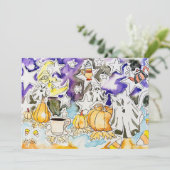 Carte d'Halloween effrayante (Debout devant)