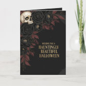 Carte d'Halloween étrangement belle (Devant)