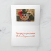 Carte d'Halloween—Fille de l'Épouvantail—Bonne Hal (Intérieur)