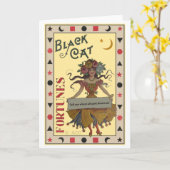 Carte d'Halloween Fortune Teller (Fleur jaune)