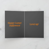 Carte d'Halloween Gamer Jack O'Lantern (Intérieur)