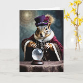 Carte d'Halloween Gitane Écureuil (Fleur jaune)