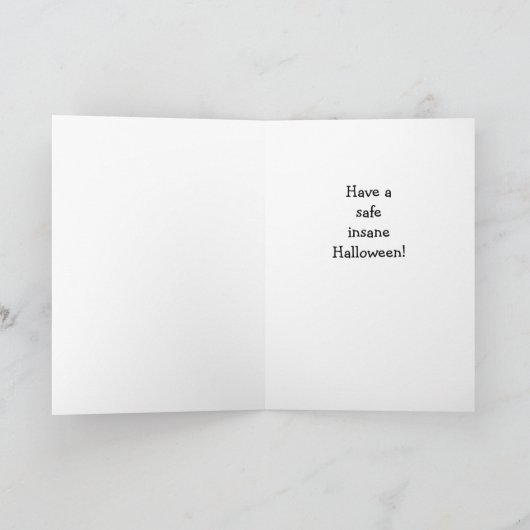 Carte d'Halloween Green Weenii "Spell Check" (Intérieur)