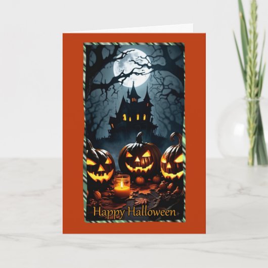 Carte d'Halloween Jack-O-Lantern (Devant)