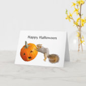 Carte d'Halloween Jack-o-Lantern (Fleur jaune)