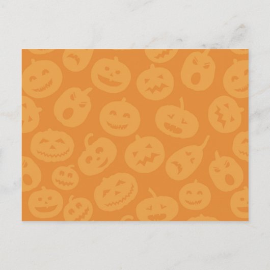Carte d'Halloween Jack o' Lantern (Dos)