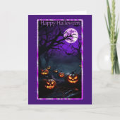 Carte d'Halloween Jack-O-Lantern éffrayant (Devant)