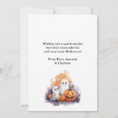 Carte d'Halloween Jack O. Lanterns éffrayant Bats (Dos)