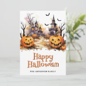 Carte d'Halloween Jack O'Lanterns (Debout devant)