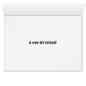 Carte d'Halloween KiniArt Westie Witch (Intérieur Horizontal (Bas))