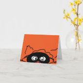 Carte d'Halloween Kitty Cat (Fleur jaune)
