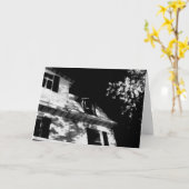 Carte d'Halloween "La Maison de Nuit" (Fleur jaune)