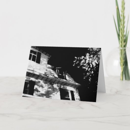 Carte d'Halloween "La Maison de Nuit" (Devant)