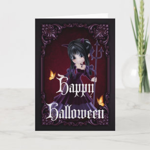 Carte d'Halloween Little Devil 5 gothique