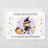 Carte d'Halloween Little Witch (Devant)