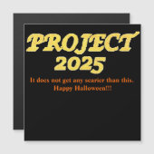 Carte d'Halloween magnétique Project 2025 (Devant / Derrière)