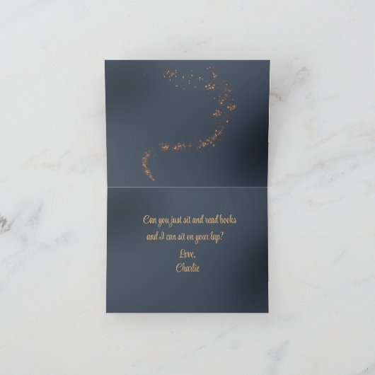 Carte d'Halloween mystique du chat (Intérieur)